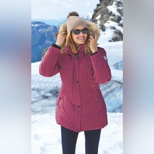 ALPINETEK | Winter Purple Parka Jacket Women (up to -45) Extreme Cold Size Med